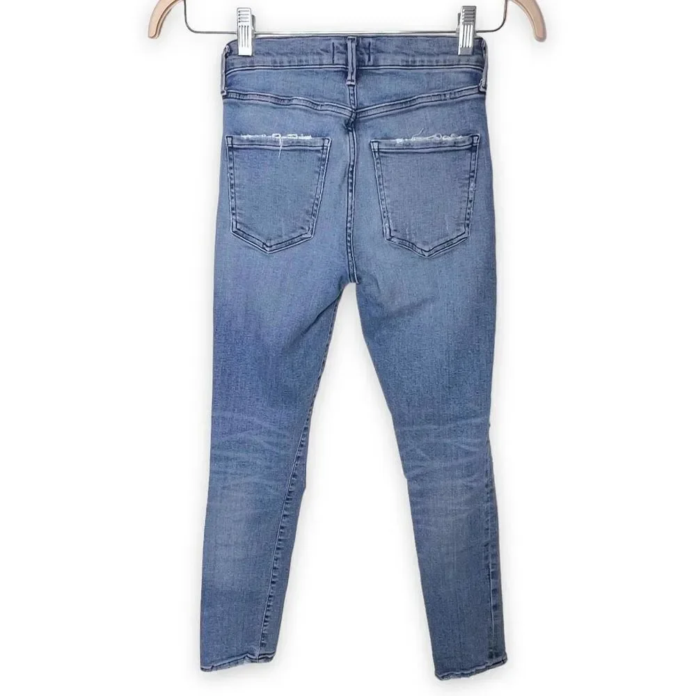 AGOLDE Sophie Distressed High Rise Skinny Crop Jeans A018-843 Size 24